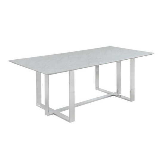 White Metal Dinning Table