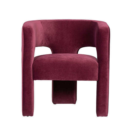 Round Back Chair - Wine