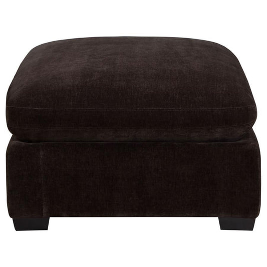 Lakeview - Upholstered Ottoman Dark - Chocolate