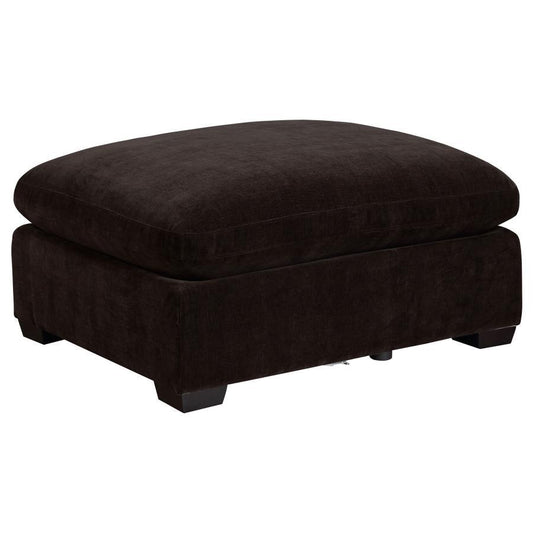 Lakeview - Upholstered Ottoman Dark - Chocolate