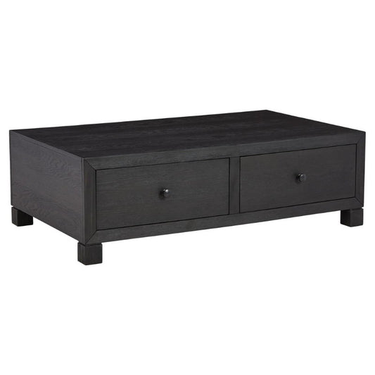 Foyland - Black - Cocktail Table With Storage