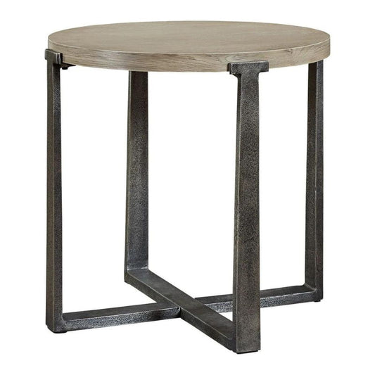 Dalenville - Gray - Round End Table