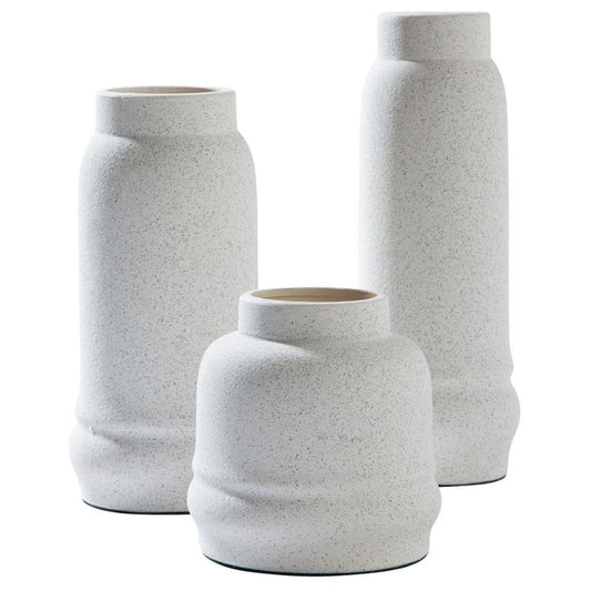 Jayden - White - Vase Set (Set of 3)