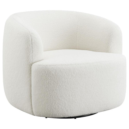 Hudson - Upholstered Swivel Chair - Natural